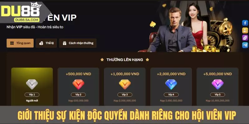 Giới thiệu sự kiện độc quyền dành riêng cho hội viên VIP